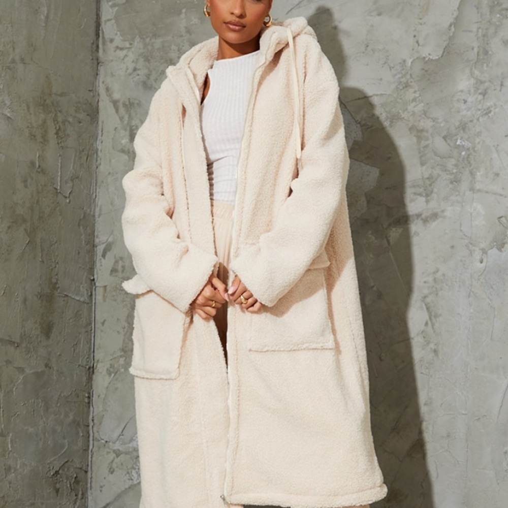 Long, fuzzy parka coat. Worn less than 5 times.